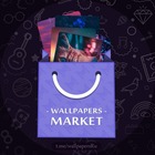 Размещение интеграции в Telegram. Логотип Телеграм канала "Wallpapers Market" Размещение интеграции в Telegram. Логотип Телеграм канала @wallpapersRu