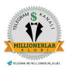 Размещение интеграции в Telegram. Логотип Телеграм канала @millionerlar_klubi