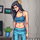 Размещение интеграции в Telegram. Логотип Телеграм канала @sama_sebe_trener_fit