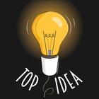 Размещение интеграции в Telegram. Логотип Телеграм канала @topidey