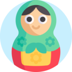 Размещение интеграции в Telegram. Логотип Телеграм канала @matroshkafisha