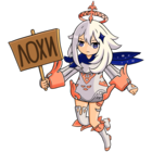 Размещение интеграции в Telegram. Логотип Телеграм канала @genshinforlox