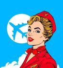 Размещение интеграции в Telegram. Логотип Телеграм канала Стюардесса • Travel blog