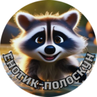 Размещение интеграции в Telegram. Логотип Телеграм канала Енотик-полоскун | Юмор