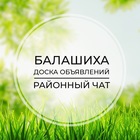Размещение интеграции в Telegram. Логотип Телеграм канала "Балашиха | Доска объявлений | Классифайд чат | Салтыковка | Никольско-Архангельский | ВАО | Москва" Размещение интеграции в Telegram. Логотип Телеграм канала @balasshiha