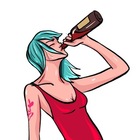 Размещение интеграции в Telegram. Логотип Телеграм канала "ДевАчки🍷| Женский юмор" Размещение интеграции в Telegram. Логотип Телеграм канала @girl_humorr