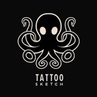 Размещение интеграции в Telegram. Логотип Телеграм канала "TATTOO/SKETCH AI📰" Размещение интеграции в Telegram. Логотип Телеграм канала @TattoosketchAI