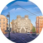 Размещение интеграции в Telegram. Логотип Телеграм канала "Петроградский район" Размещение интеграции в Telegram. Логотип Телеграм канала Петроградский район