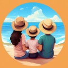 Размещение интеграции в Telegram. Логотип Телеграм канала "Три панамки | Горящие туры для семьи" Размещение интеграции в Telegram. Логотип Телеграм канала Три панамки | Горящие туры для семьи