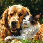 Размещение интеграции в Telegram. Логотип Телеграм канала @sobaki_i_koshki