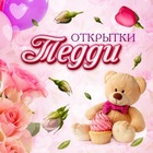 Размещение интеграции в Telegram. Логотип Телеграм канала @otkrytki_Teddy