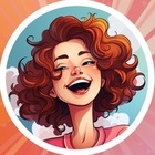 Размещение интеграции в Telegram. Логотип Телеграм канала Юмористка | Женский Юмор