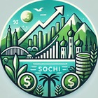 Размещение интеграции в Telegram. Логотип Телеграм канала @sochi_economyc