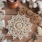 Размещение интеграции в Telegram. Логотип Телеграм канала Вязаные салфетки.