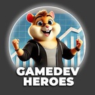 Размещение интеграции в Telegram. Логотип Телеграм канала "Hamster Kombat: GameDev Heroes" Размещение интеграции в Telegram. Логотип Телеграм канала @gamedev_heroes